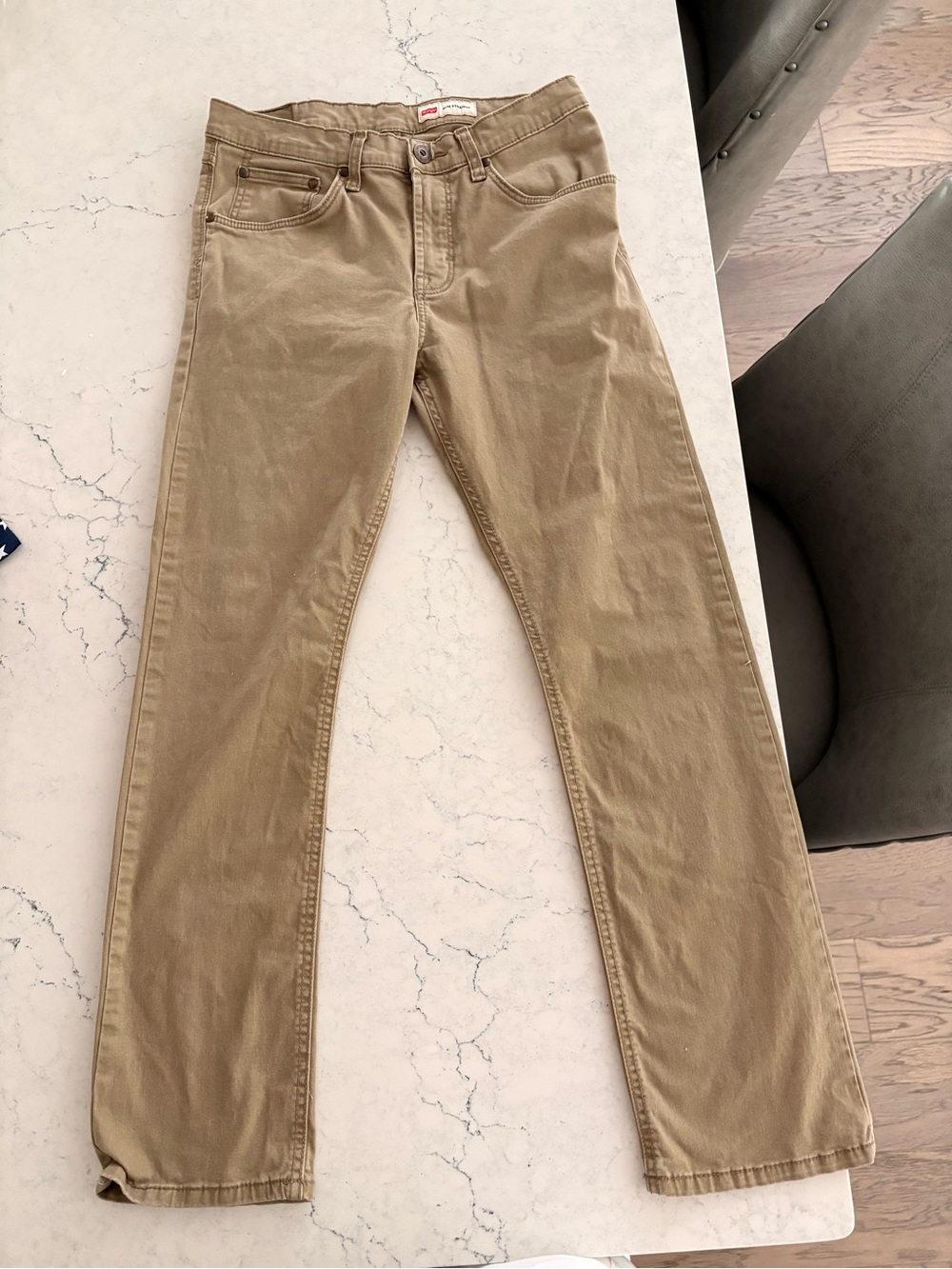 Wrangler Men's Tan Slim Straight Jeans